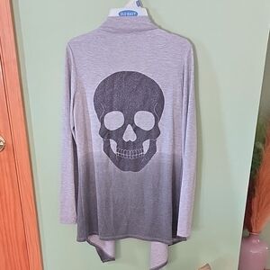 Old Navy Gray Skull Blazer